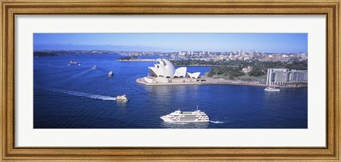 Framed Sydney Harbor, Sydney, Australia Print