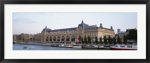 Framed Museum on a riverbank, Musee D&#39;Orsay, Paris, France Print