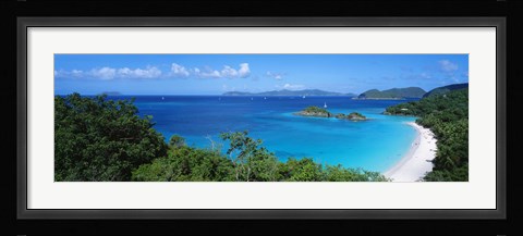 Framed Trunk Bay, St. John US Virgin Islands Print