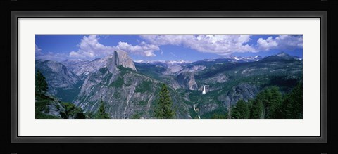 Framed Nevada Fall And Half Dome, Yosemite National Park, California Print