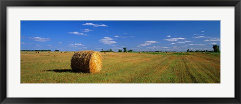 Framed Hay Bales, South Dakota, USA Print