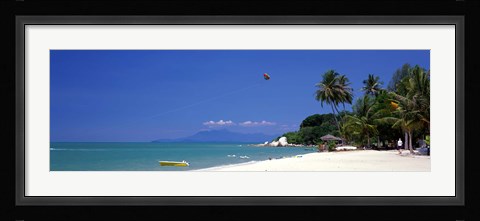 Framed White Sand Beach Penang Malaysia Print