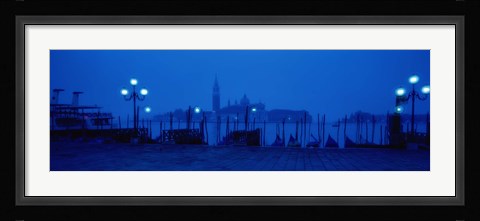 Framed Church of San Giorgio Maggiore with Gondolas Venice Italy Print