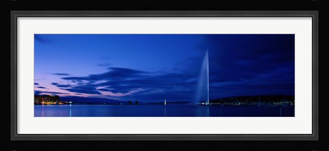 Framed Geneva Switzerland (horizontal) Print