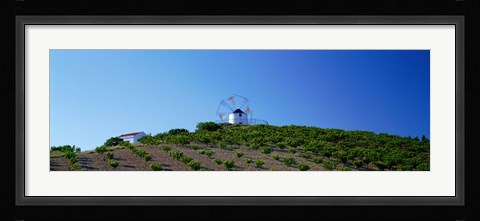 Framed Windmill Obidos Portugal Print