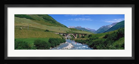 Framed Railway Bridge Switzerland Print