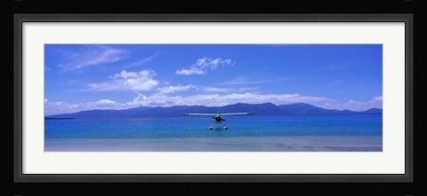 Framed Float Plane Hope Island Great Barrier Reef Australia Print