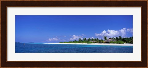 Framed Beach Scene Maldives Print