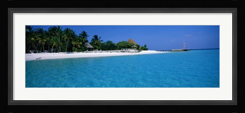 Framed Thulhagiri Island Resort Maldives Print
