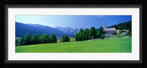 Framed Country Churches near Dachstein Gosau Austria Print