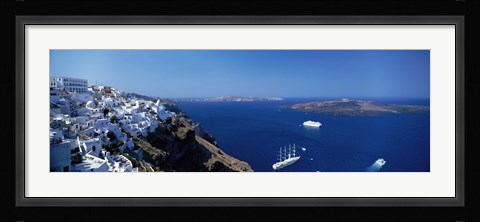Framed Santorini Greece Print
