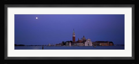 Framed Moon over San Giorgio Maggiore Church Venice Italy Print