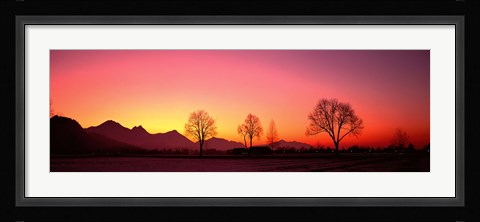 Framed Evening, Schwangau, Germany Print