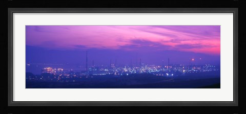 Framed Oil Refinery, Andalucia, Spain Print