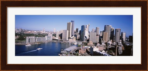 Framed Skyscrapers in a city, Sydney, New South Wales, Australia Print