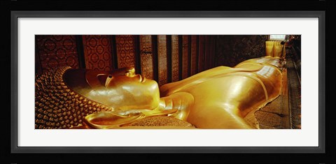 Framed Thailand, Bangkok, Wat Po, Reclining Buddha Print