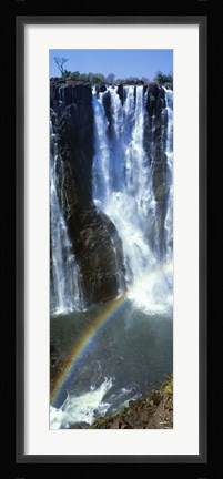 Framed Victoria Falls Zimbabwe Africa (vertical) Print