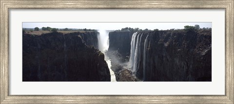 Framed Waterfall, Victoria Falls, Zambezi River, Zimbabwe Print