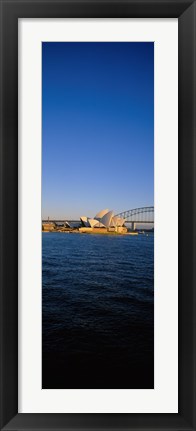 Framed Buildings on the waterfront, Sydney Opera House, Sydney, New South Wales, Australia Print