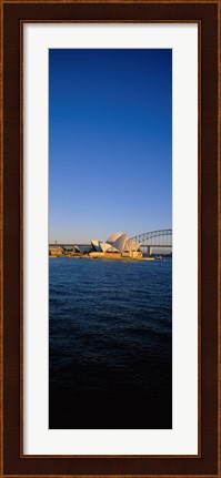 Framed Buildings on the waterfront, Sydney Opera House, Sydney, New South Wales, Australia Print