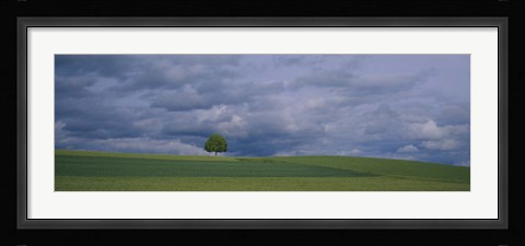 Framed Storm clouds over a field, Zurich Canton, Switzerland Print