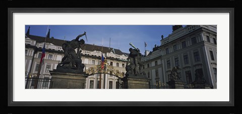Framed Low angle view of a church, St Nicholas's Church, Old Town Square, Prague, Czech Republic Print