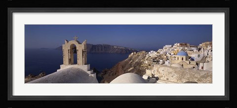Framed Church Bell on an Island, Greece Print