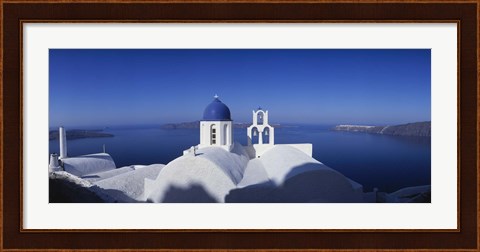 Framed Church Roof, Greece Print