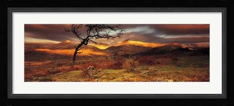 Framed Snowdonia National Park, Wales, United Kingdom Print