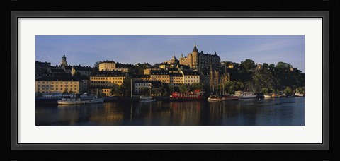 Framed Buildings On The Waterfront, Stockholm, Sweden Print