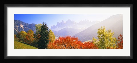 Framed Dolomites Alps in spring, Italy Print