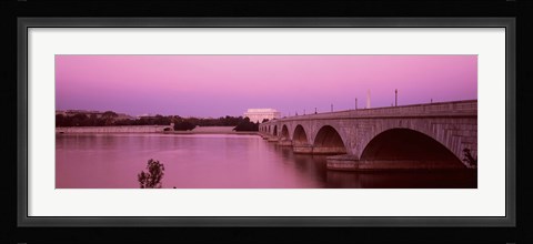 Framed Memorial Bridge, Washington DC, District Of Columbia, USA Print