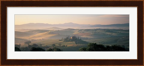 Framed Farm Tuscany Italy Print