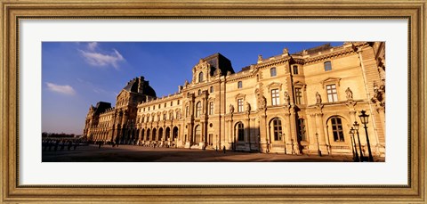 Framed Facade of an art museum, Musee du Louvre, Paris, France Print