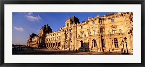 Framed Facade of an art museum, Musee du Louvre, Paris, France Print