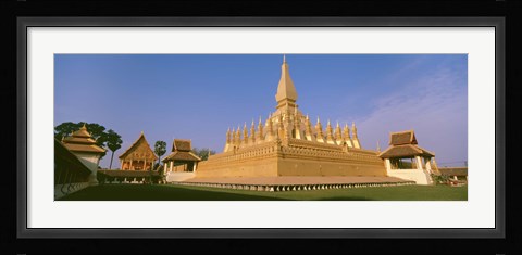 Framed Pha That Luang Temple, Vientiane, Laos Print