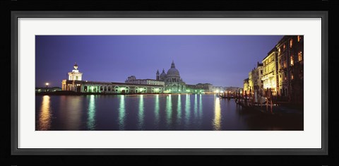 Framed Grand Canal, Venice, Italy (night) Print