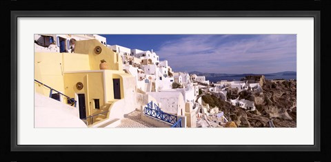 Framed Buildings in a city, Santorini, Cyclades Islands, Greece Print