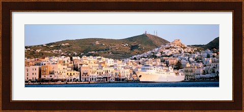 Framed Ermoupoli, Syros, Greece Print