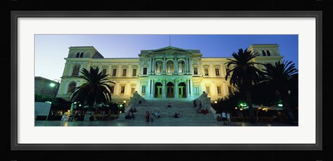 Framed Low angle view of a building, Syros, Cyclades Islands, Greece Print
