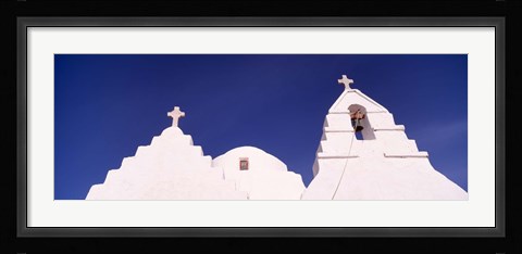 Framed Low angle view of a church, Mykonos, Cyclades Islands, Greece Print