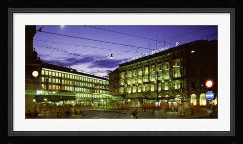 Framed Switzerland, Zurich Print