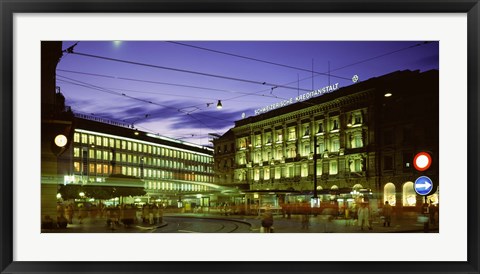 Framed Switzerland, Zurich Print