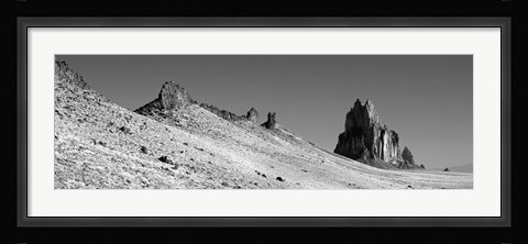 Framed USA, New Mexico, Shiprock Peak, View of a landscape Print