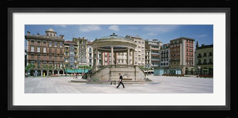 Framed Plaza Del Castillo, Pamplona, Spain Print