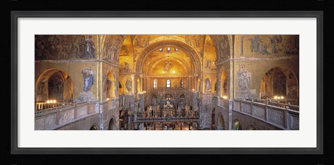 Framed San Marcos Cathedral, Venice, Italy (wide angle) Print