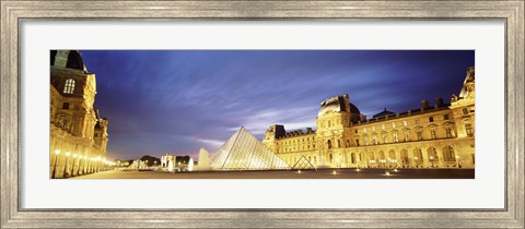 Framed Louvre Pyramid, Paris, France Print