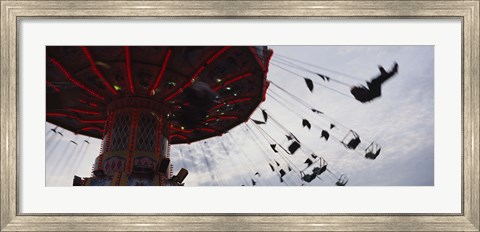 Framed Low angle view of a ferris wheel in an amusement park, Stuttgart, Germany Print