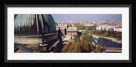 Framed High Angle View Of A City, Berlin, Germany Print