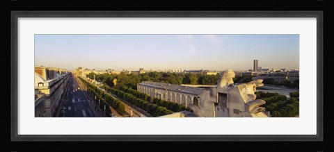 Framed High angle view of a city, Royal Street, Paris, France Print